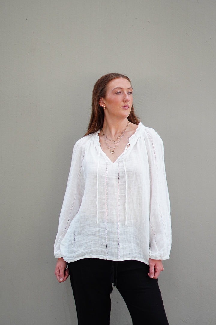 Sussana Top White