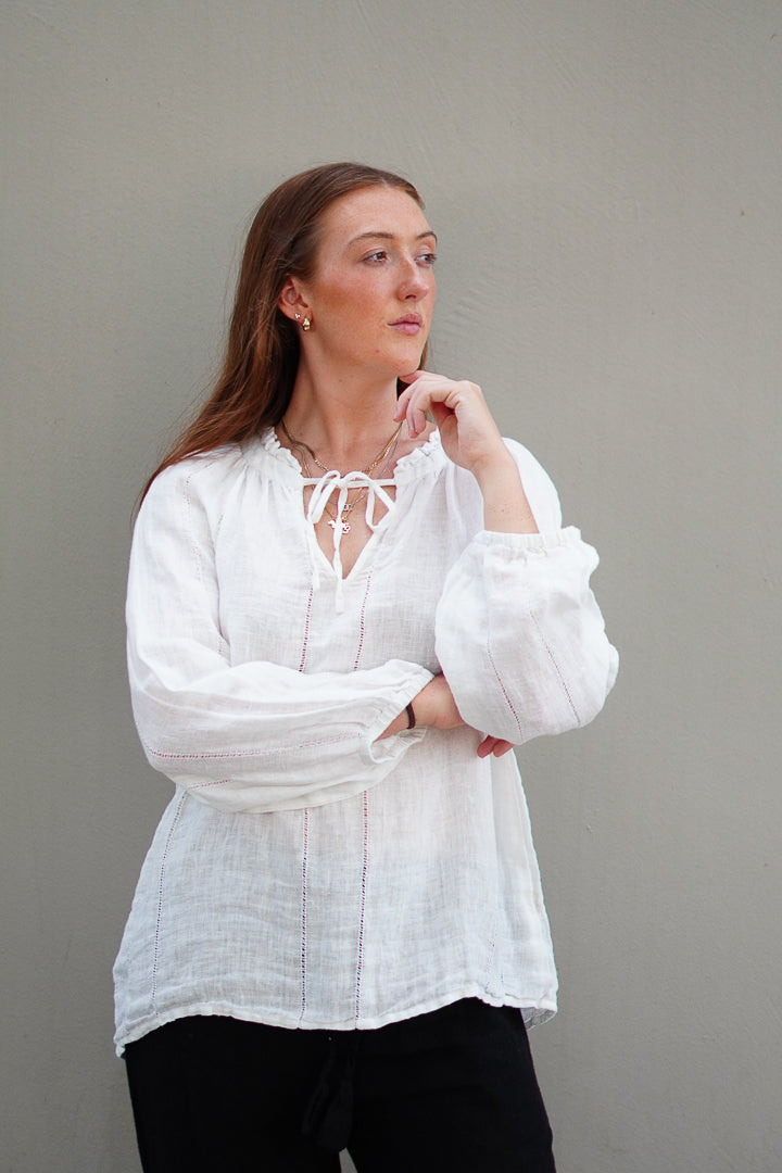 Sussana Top White