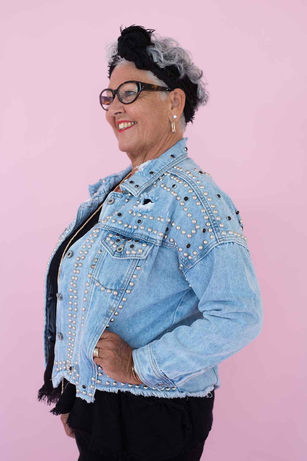Sass Studded Denim Jacket