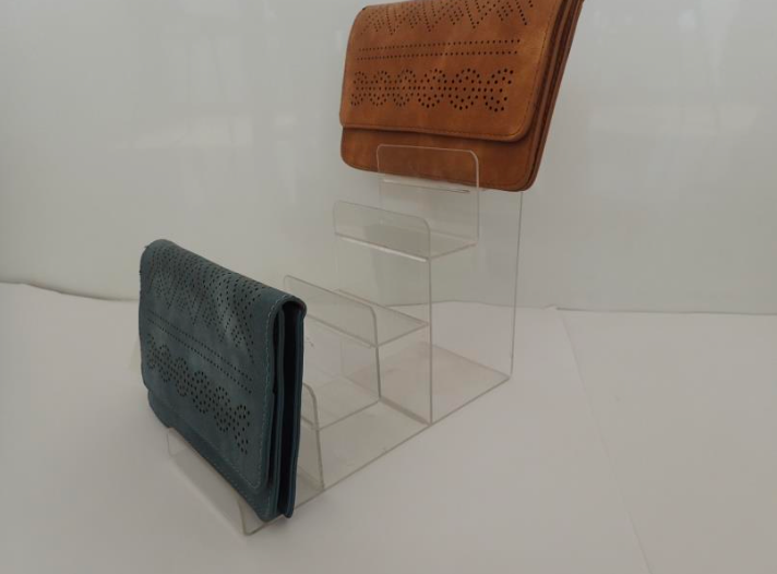 Clear Display Stand - Wallets and Bags