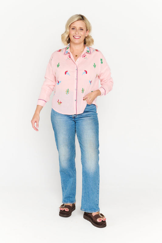 TALIA PINK SHIRT
