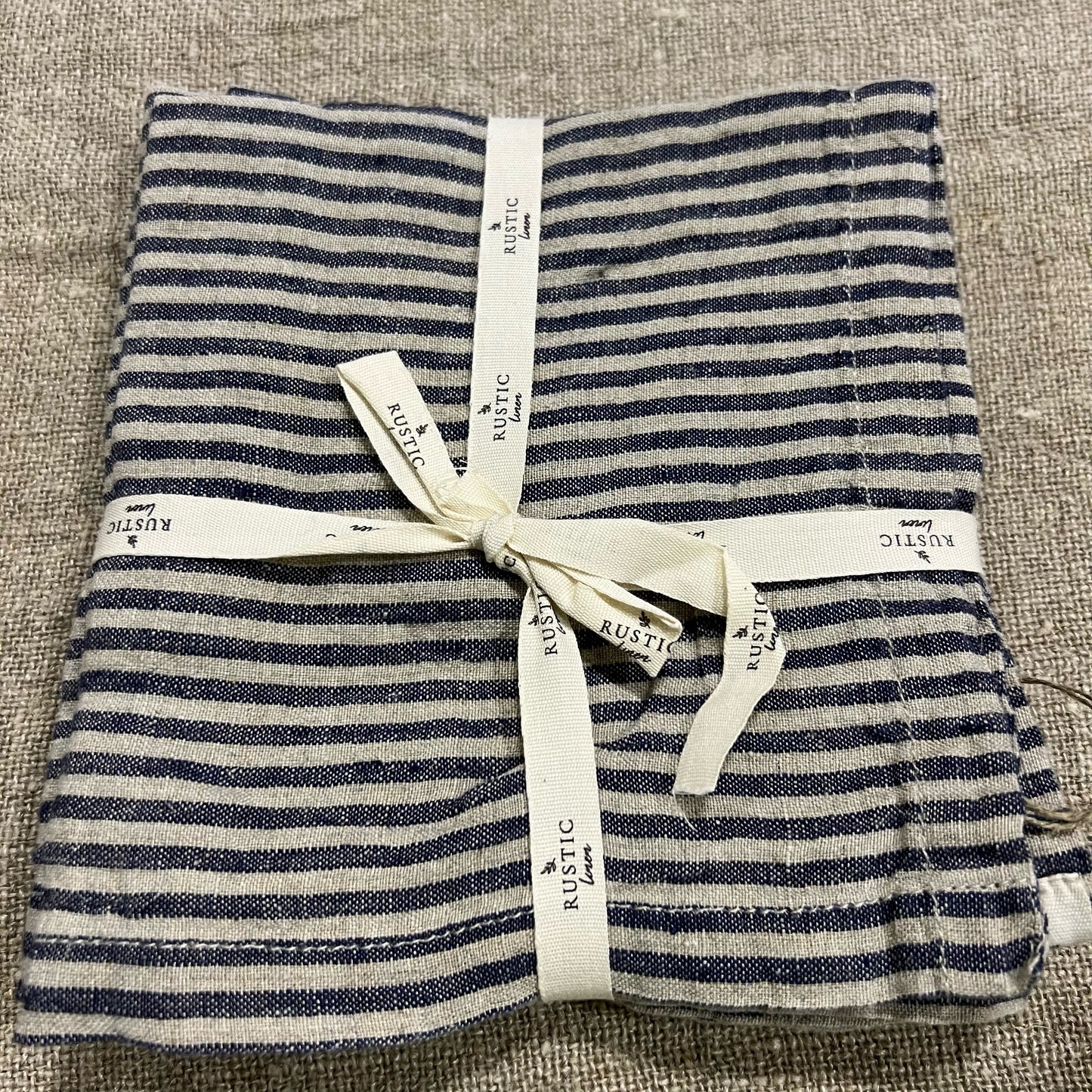 Noemi Blue Stripe Tea Towel