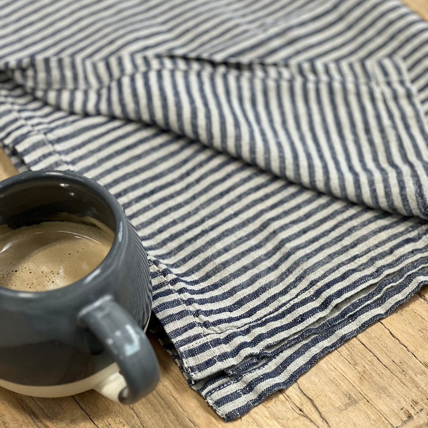 Noemi Blue Stripe Tea Towel
