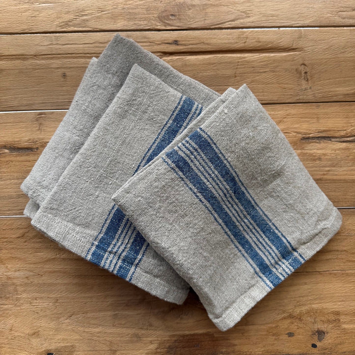 Puro Lino Blue Stripe Tea Towel 50X70Cm