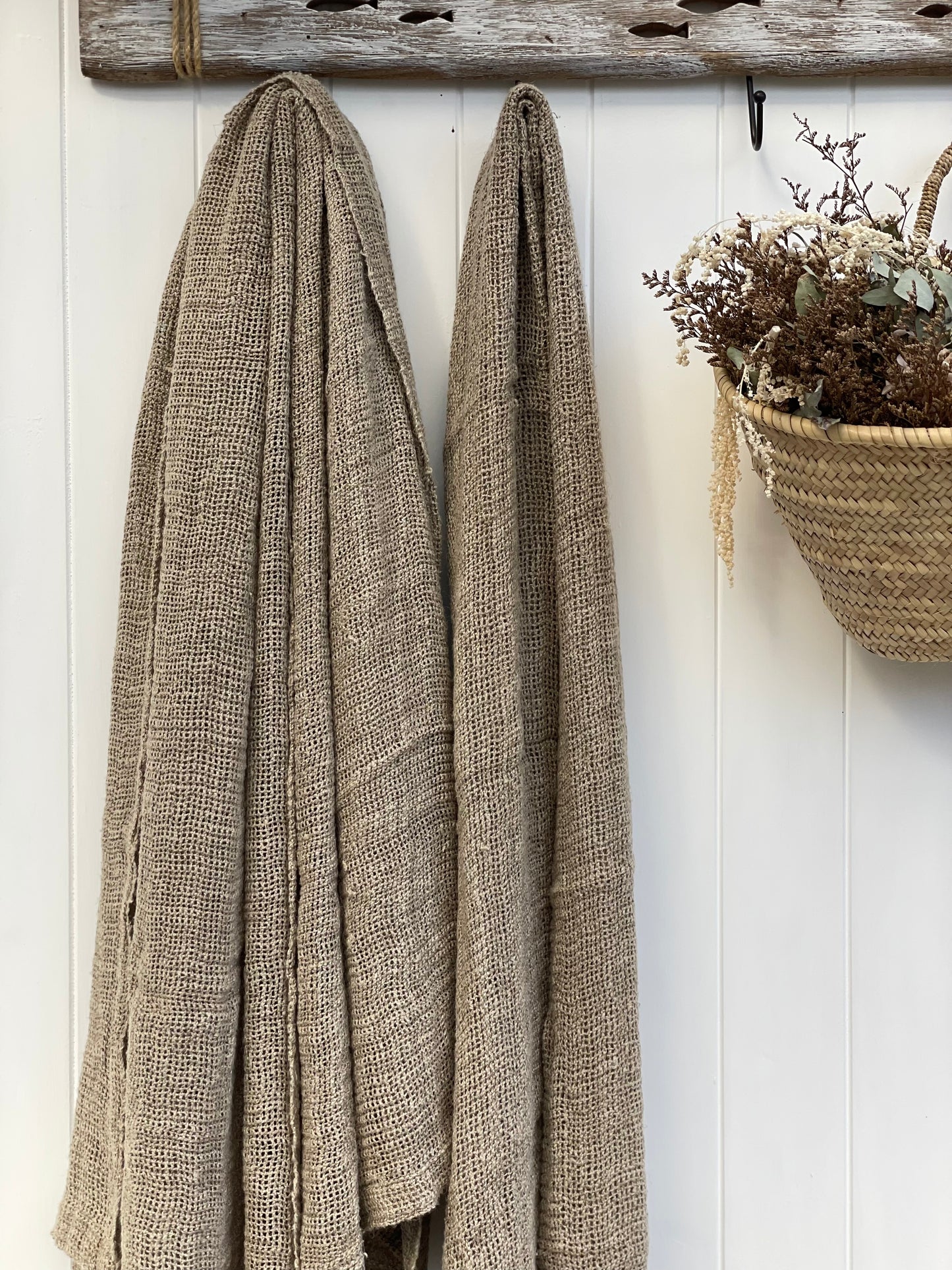 Throw -Natural- Leno 100% Linen 130X190Cm