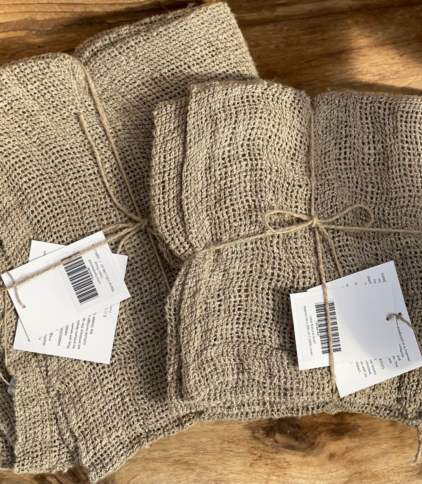 Throw -Natural- Leno 100% Linen 130X190Cm