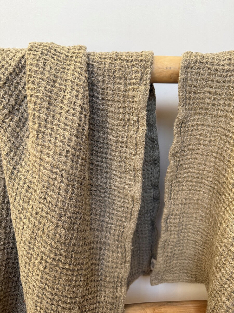 Enzo Waffle Bath Towel Natural Waffle 70X140Cm