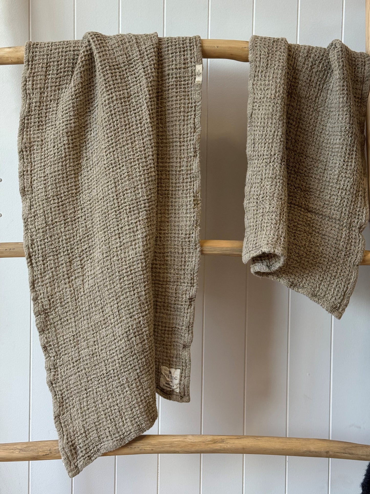 Enzo Waffle Bath Towel Natural Waffle 70X140Cm