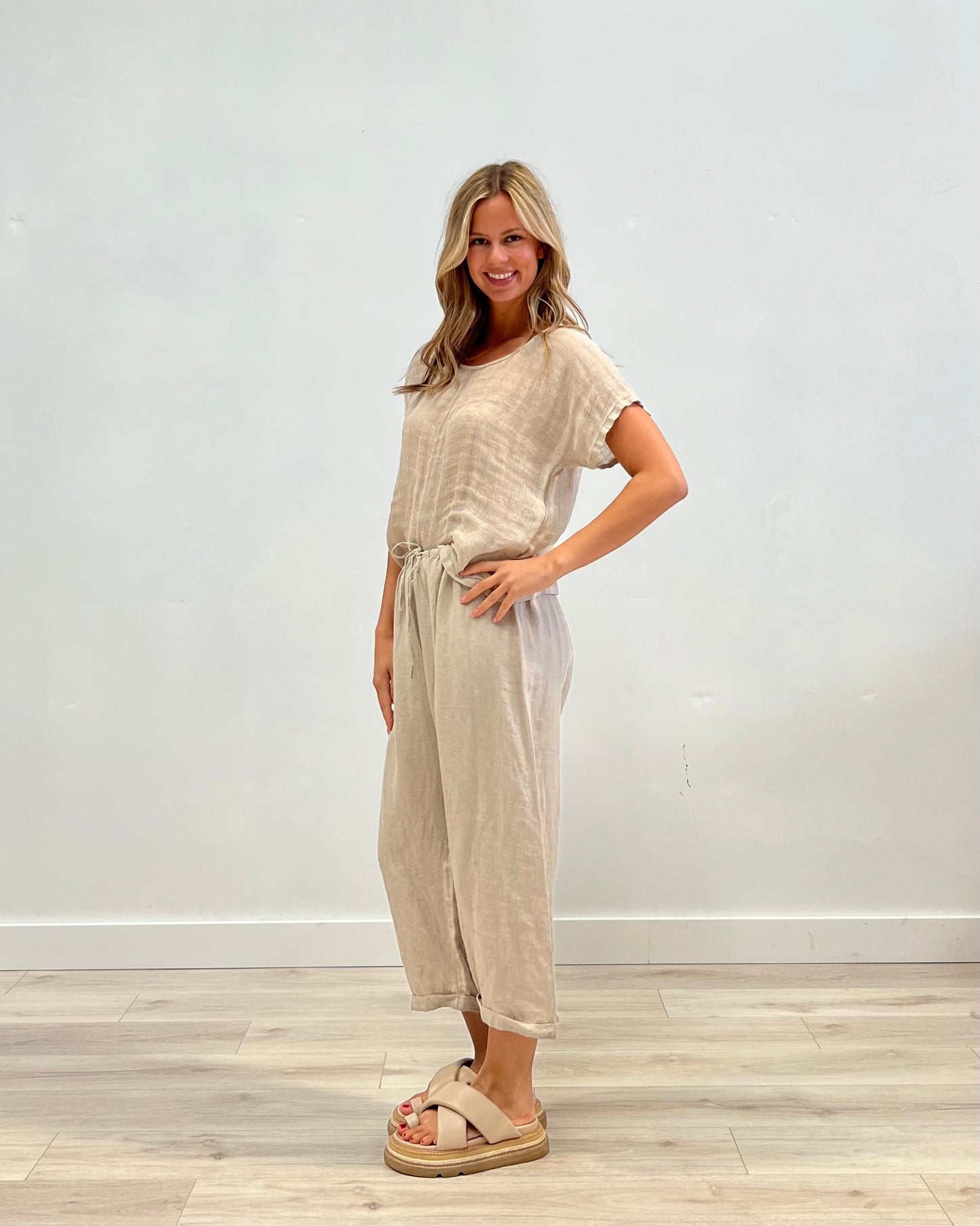 Tilly 3/4 Pants Natural
