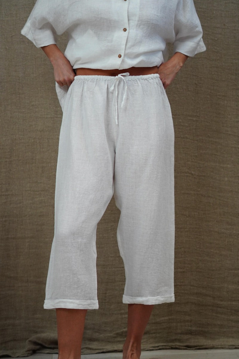 Tilly 3/4 Pants Optic White