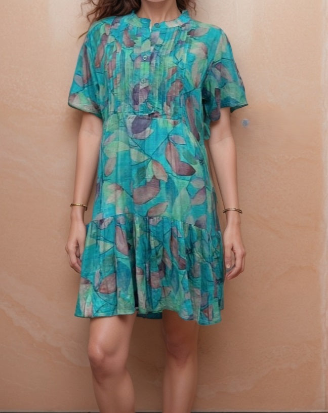 Colorful Printed Cotton Dress