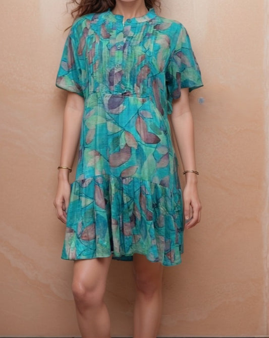 Colorful Printed Cotton Dress