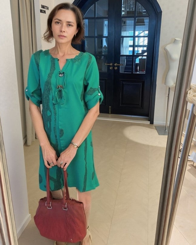 Cuffed Elegance Dress