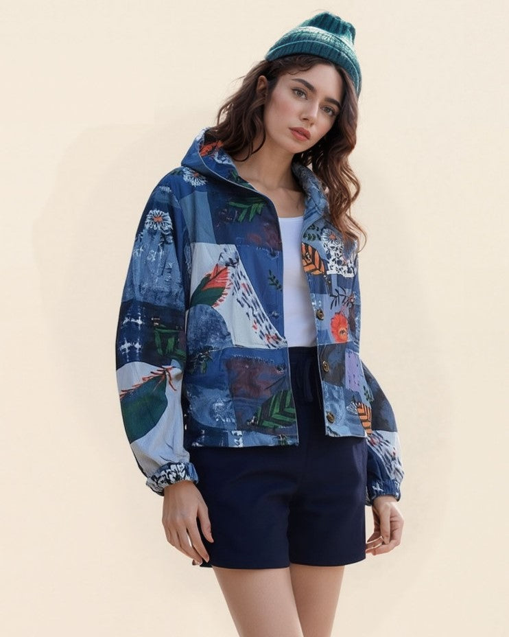 Corduroy Hooded Jacket