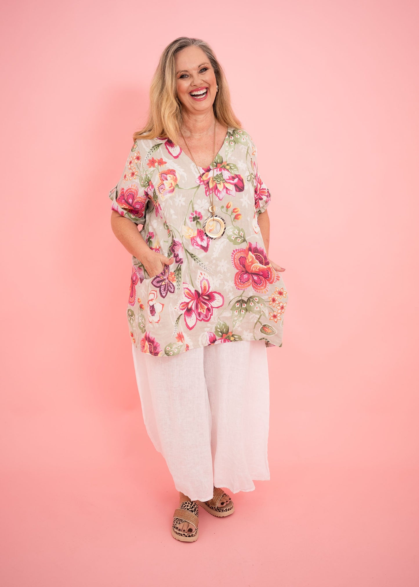 Jessica Floral Shift Top