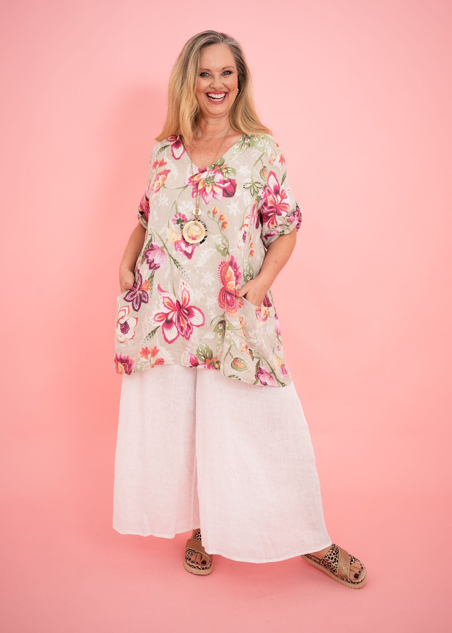 Jessica Floral Shift Top