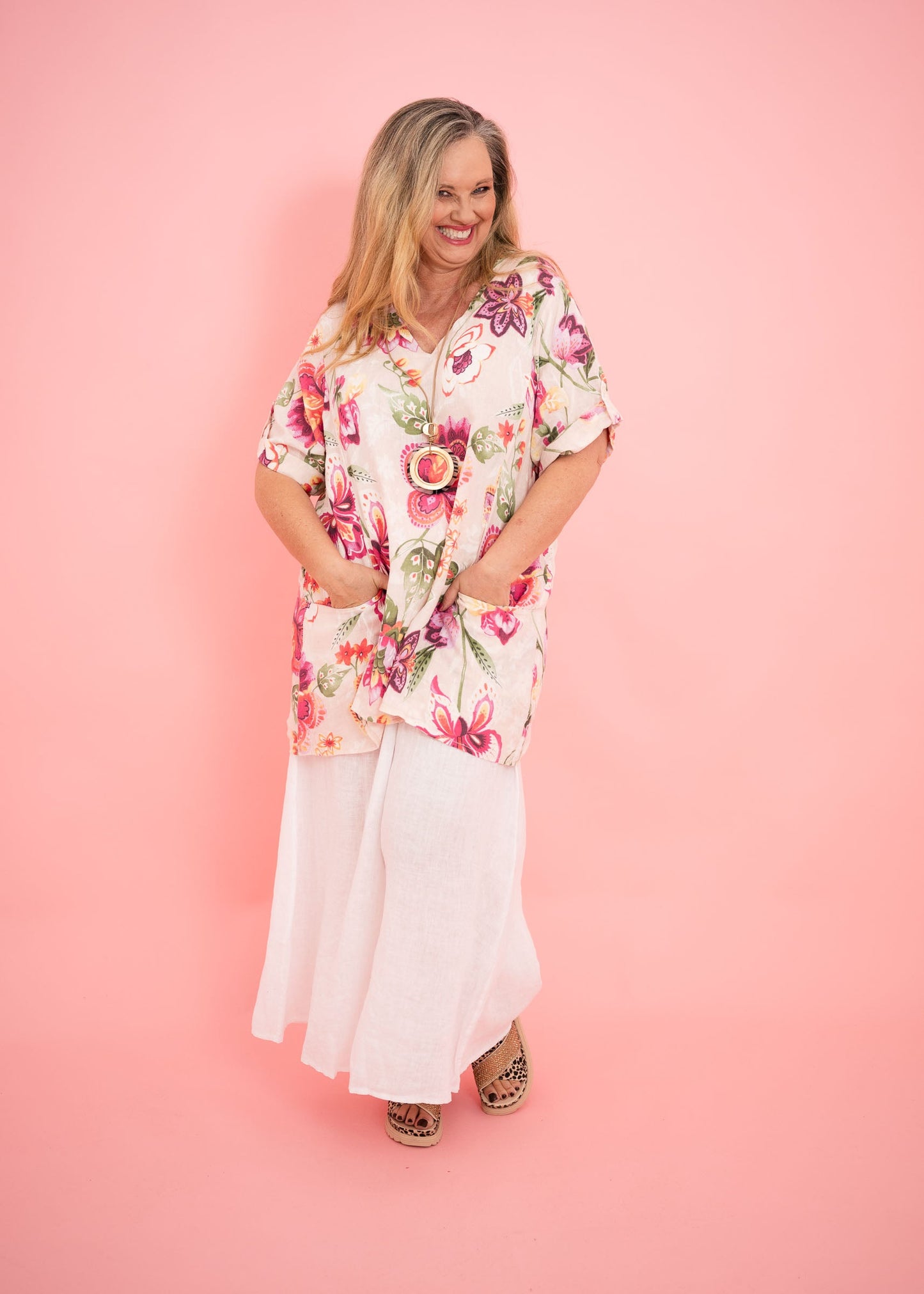 Jessica Floral Shift Top