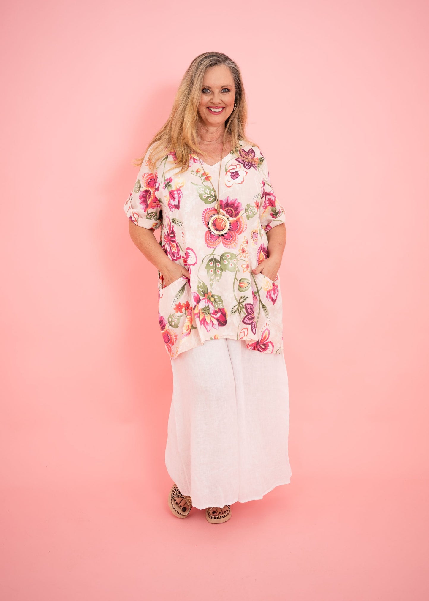 Jessica Floral Shift Top
