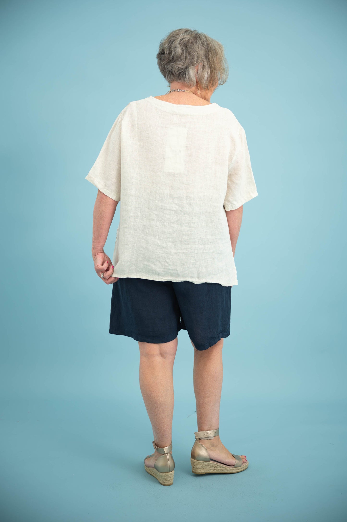 SoHo Linen Shorts | Navy