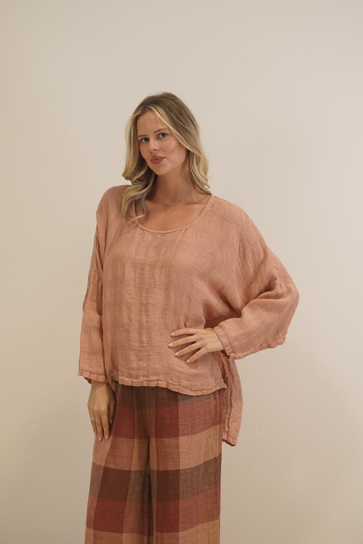 Valentina Top Top Cameo Brown Check
