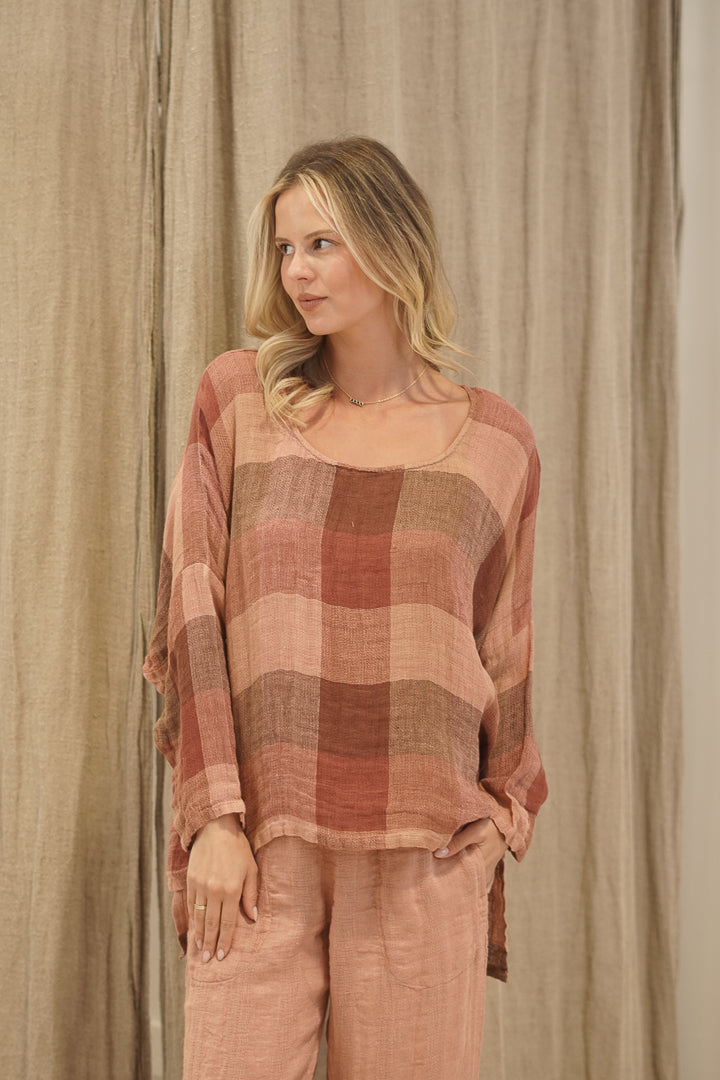 Valentina Top Top Cameo Brown Combo