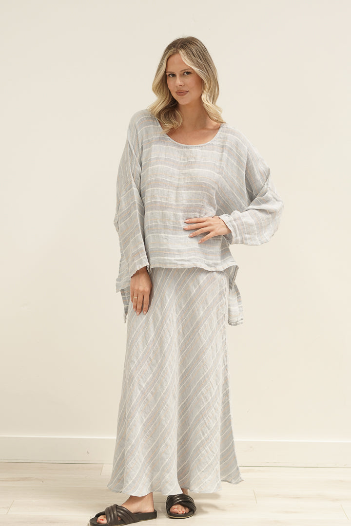 Valentina Top Top Lemon Sorbet Multi Stripes