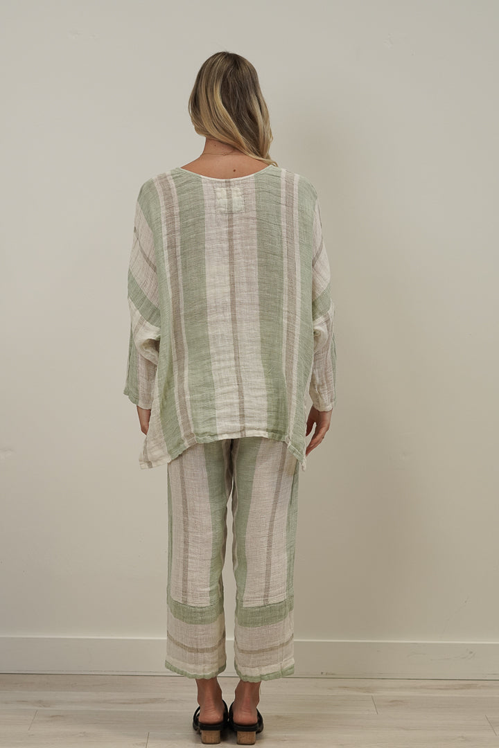 Valentina Top Reseda Stripey