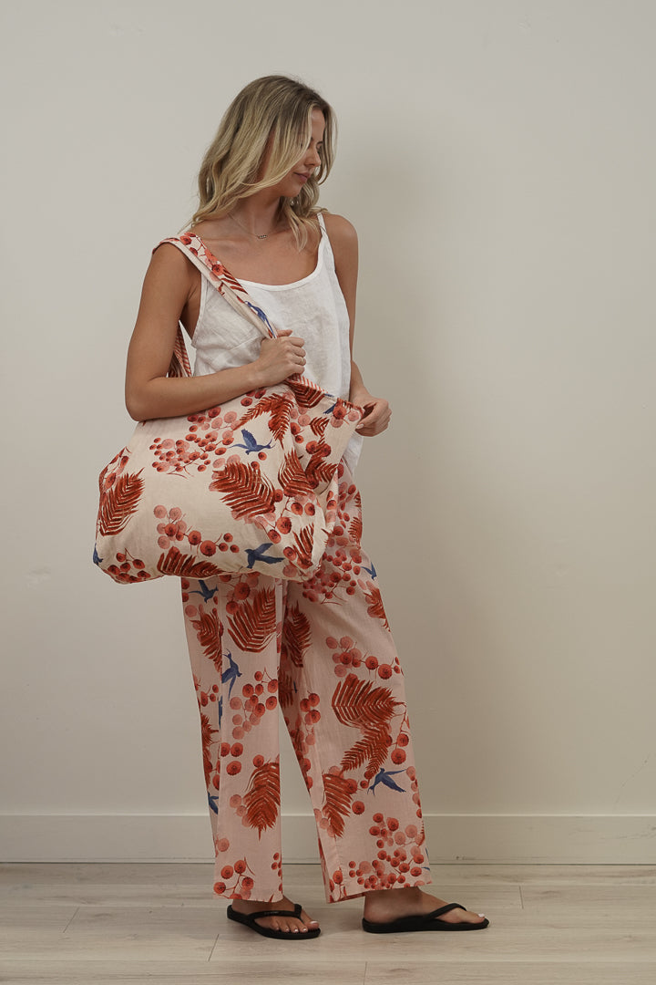 Bloom & Flight Blush Pink Velvet Bag