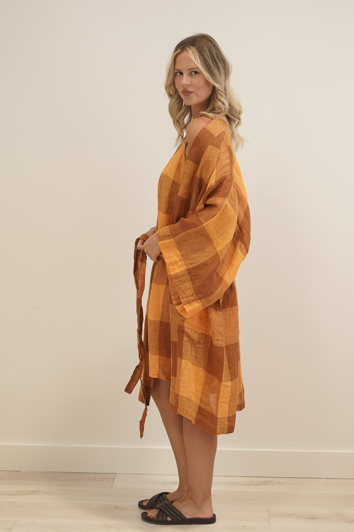 Verona Linen Robe