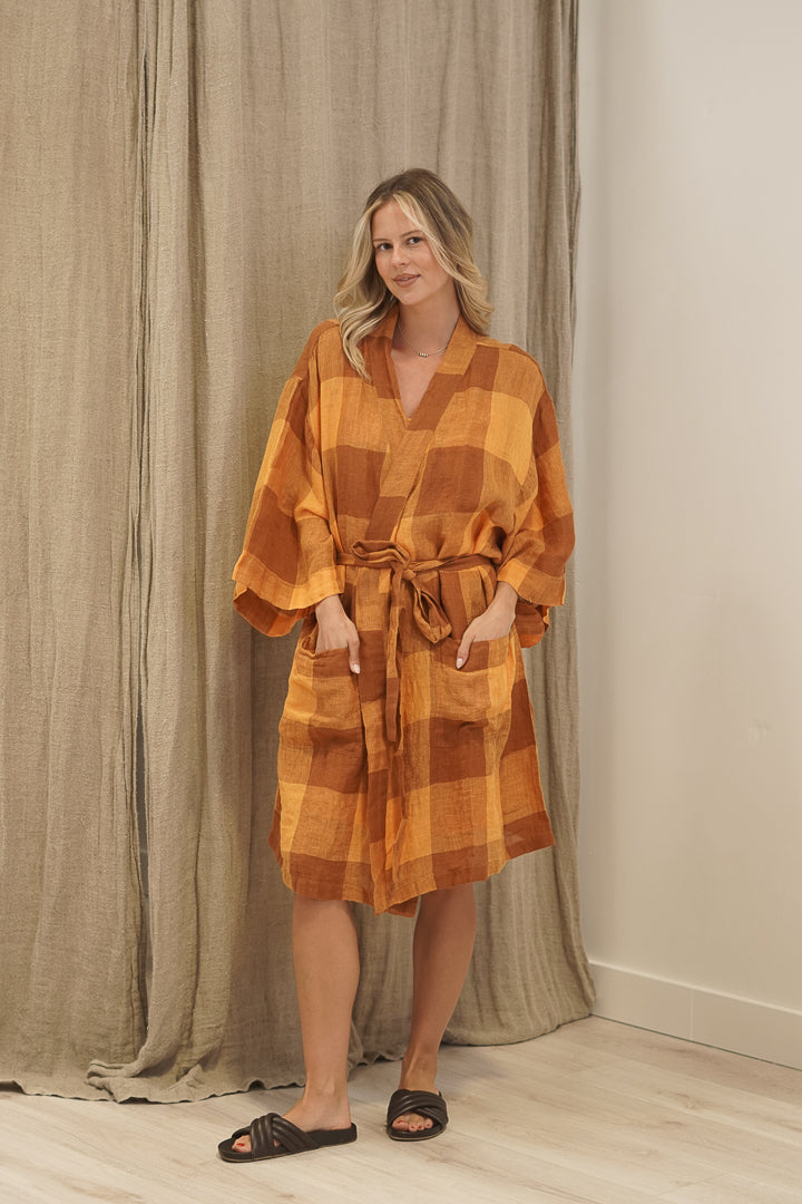 Verona Linen Robe