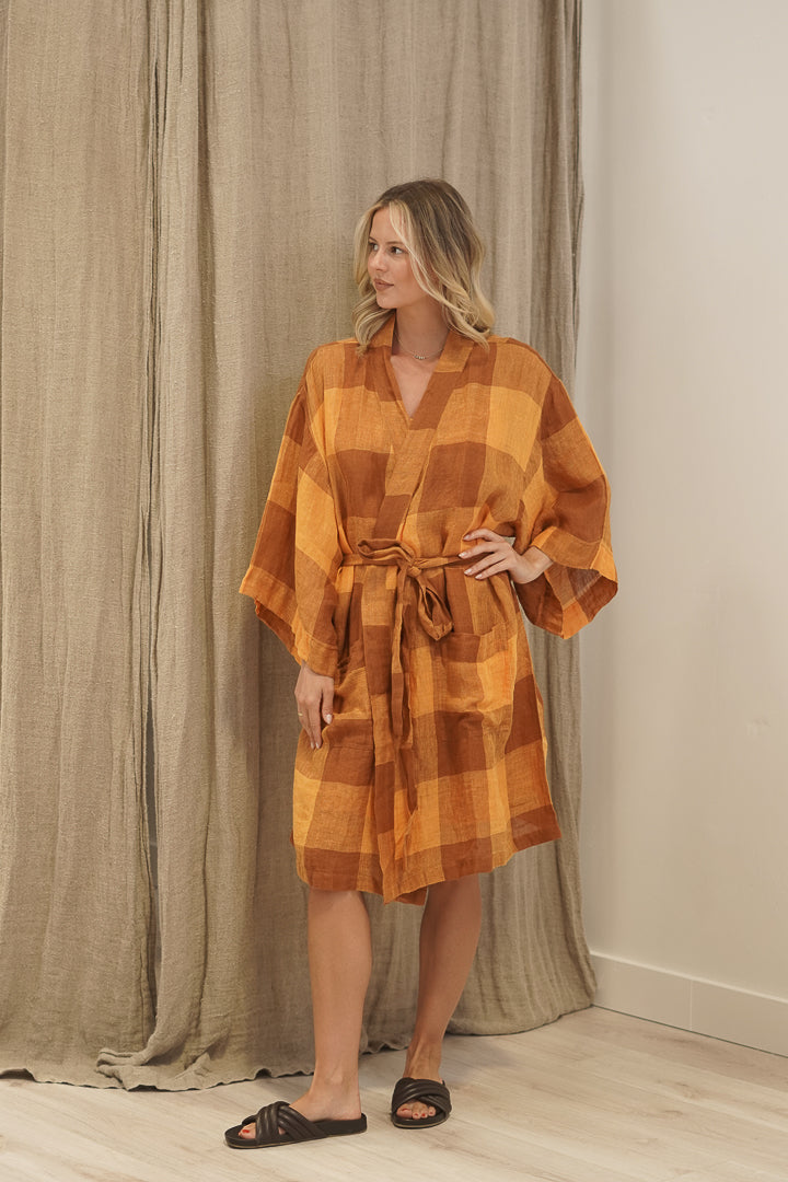 Verona Linen Robe