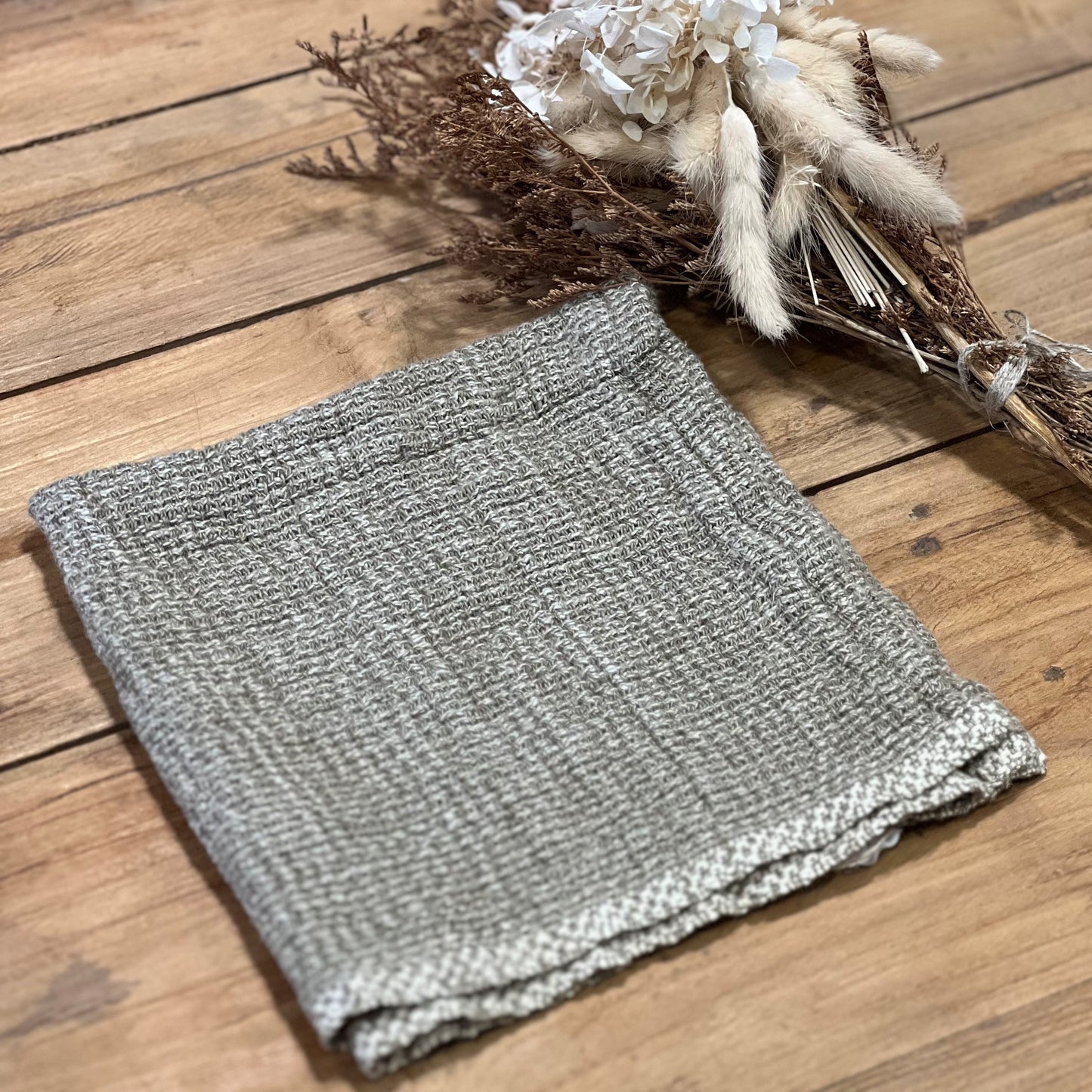 Audrey Linen Wash Cloth Olive