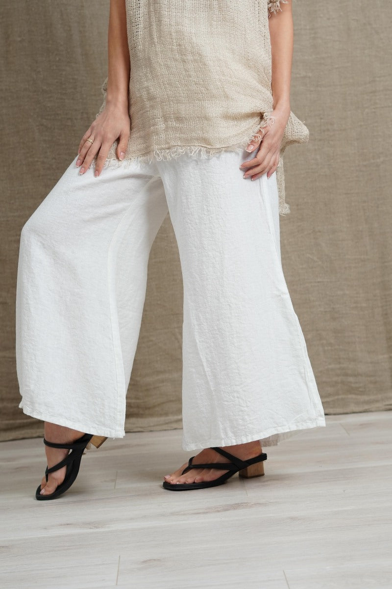 Alessa Wide Leg Pants White