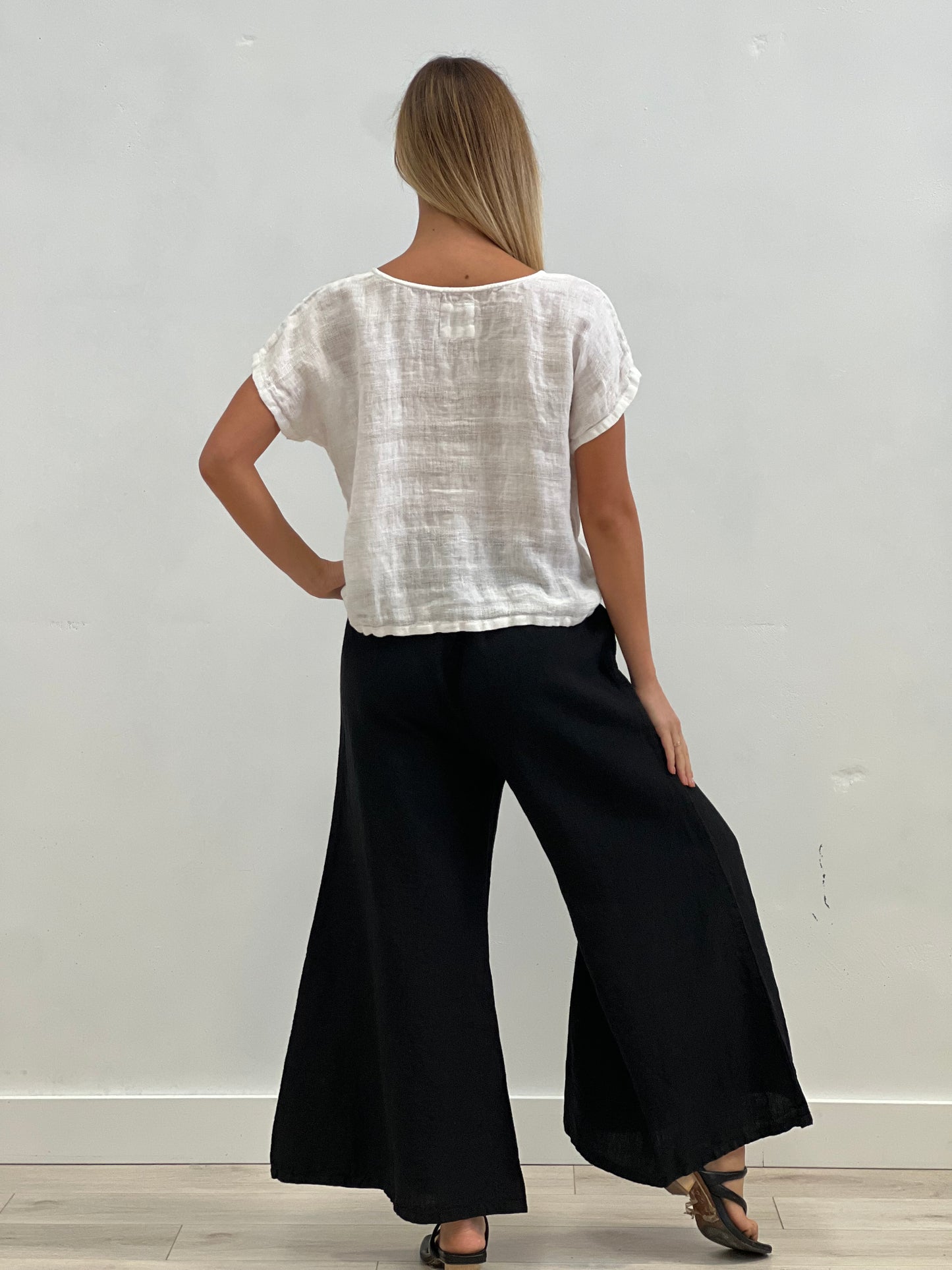 Alessa Wide Leg Pants Black
