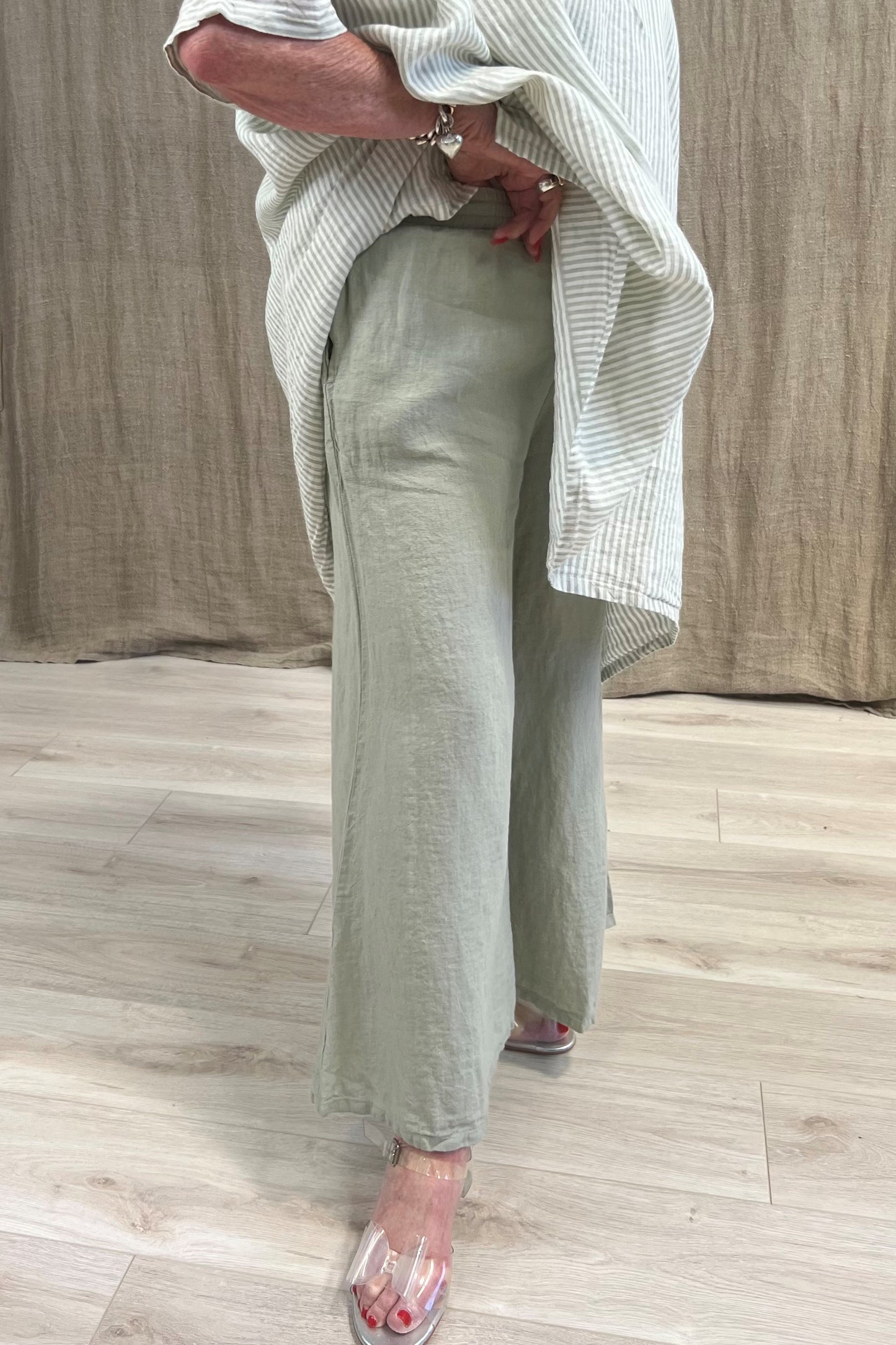 Alessa Wide Leg Pants Desert Sage