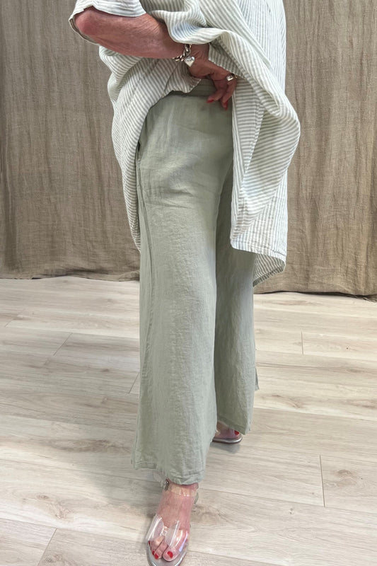 Alessa Wide Leg Pants Desert Sage