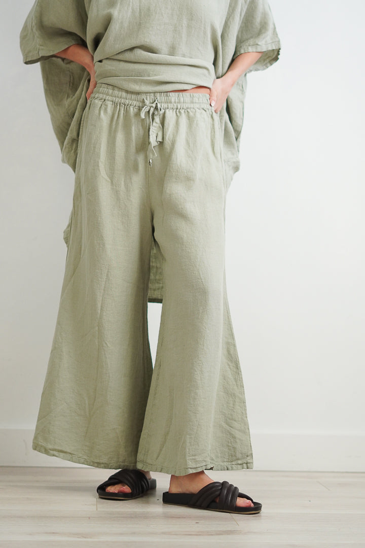 Alessa Wide Leg Pants Desert Sage