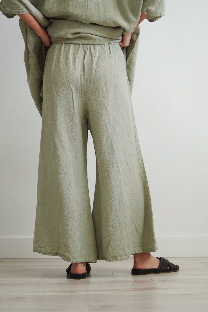 Alessa Wide Leg Pants Desert Sage
