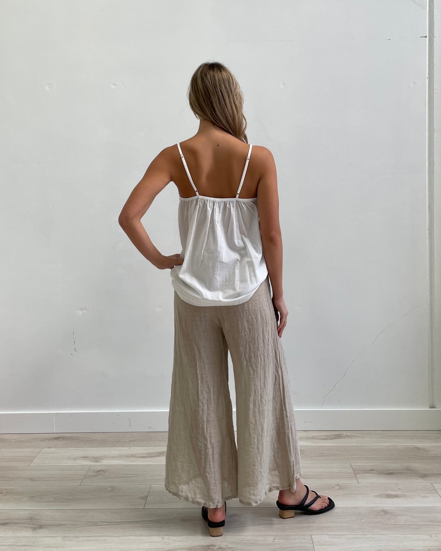Chiara Wide Legged Pants Natural