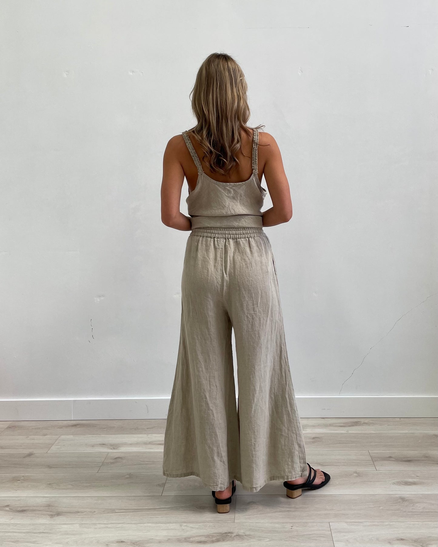 Alessa Wide Legged Pants Natural