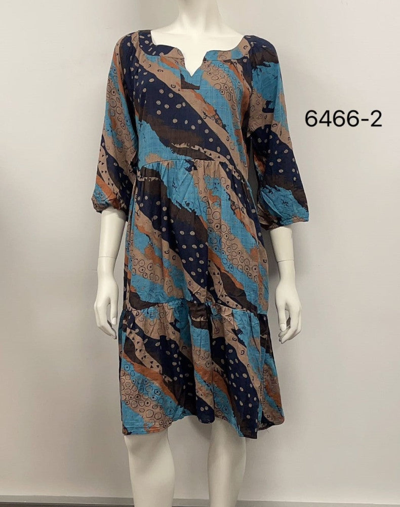3/4 Sleeve Cotton Dress