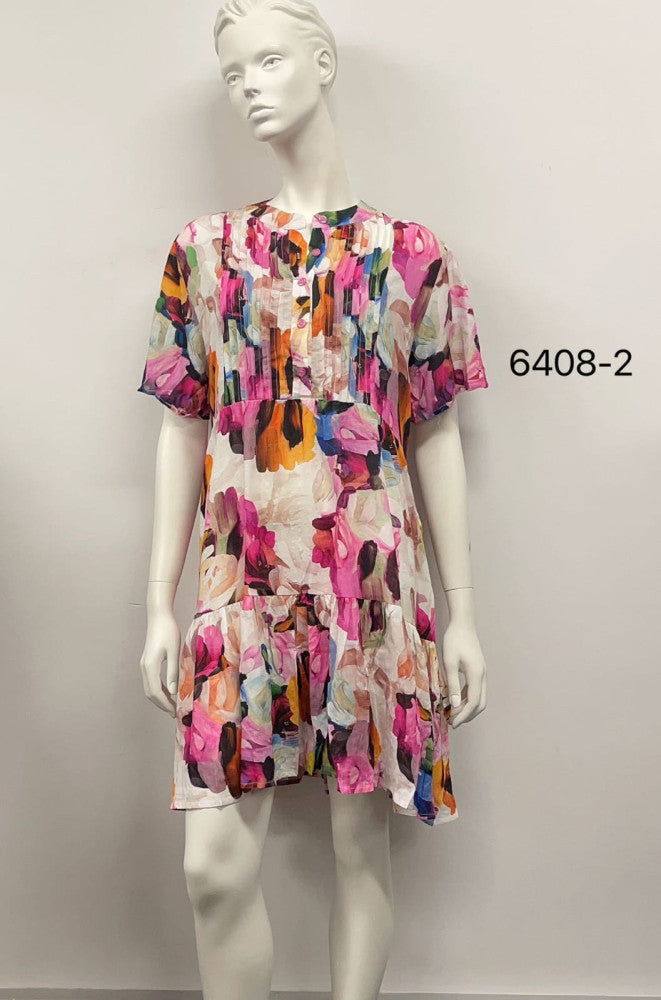 Colorful Printed Cotton Dress