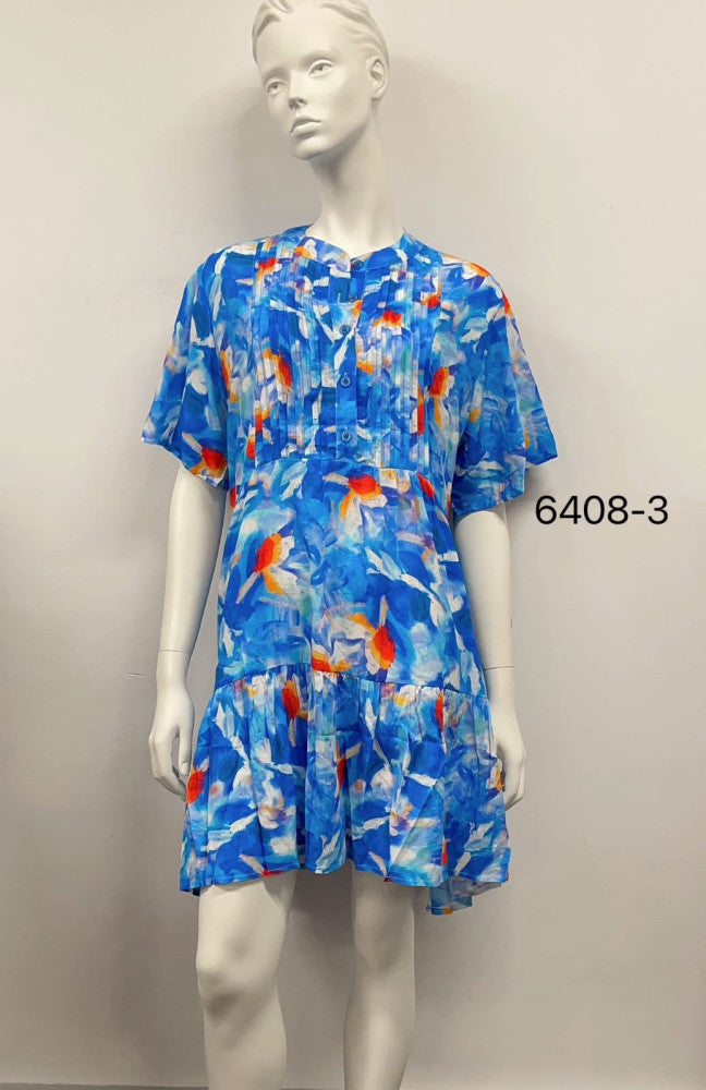 Colorful Printed Cotton Dress