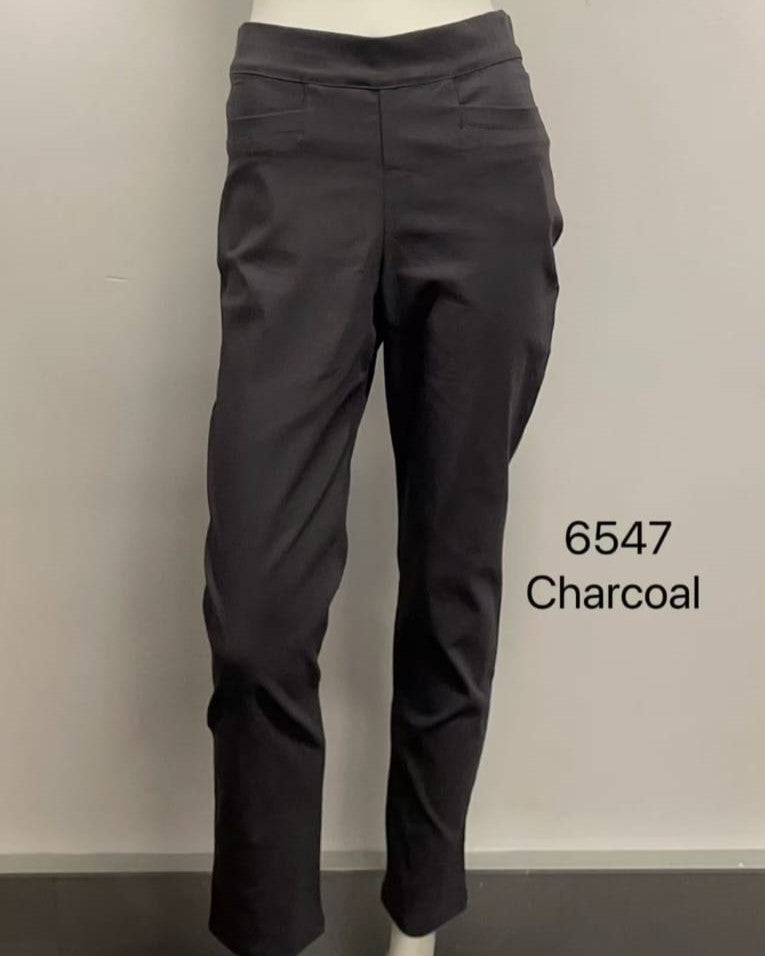 Stretch Slim Pants with Pocket