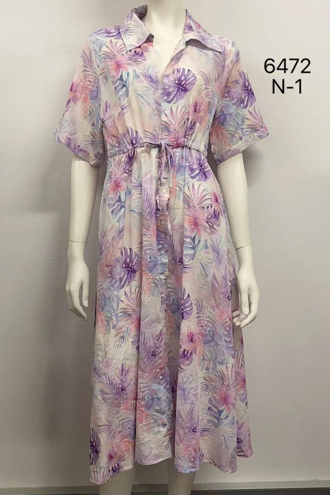 Relaxed Tie-Waist Midi