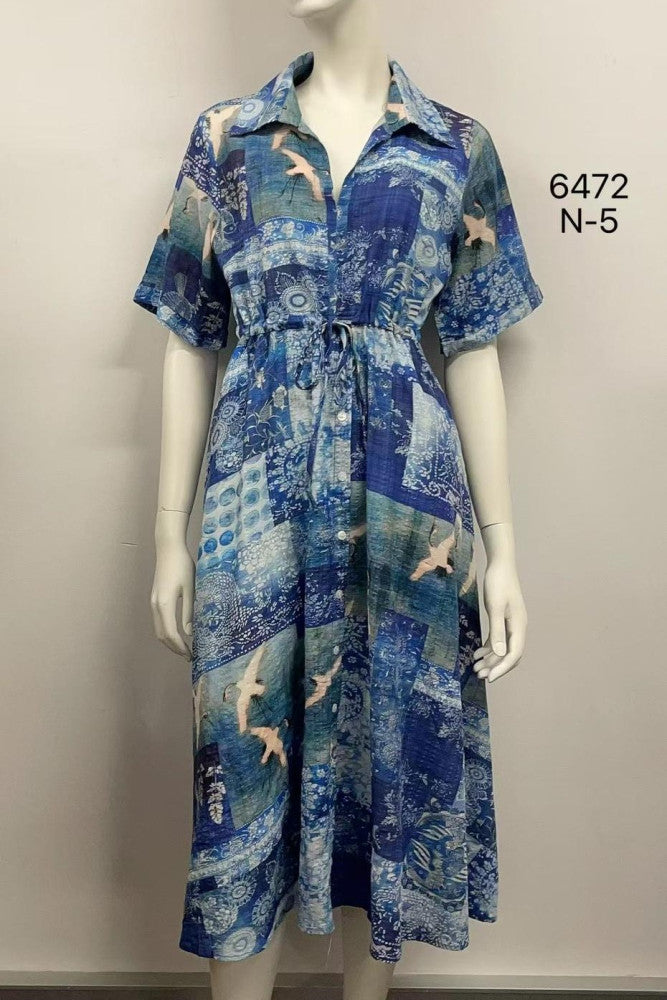 Relaxed Tie-Waist Midi