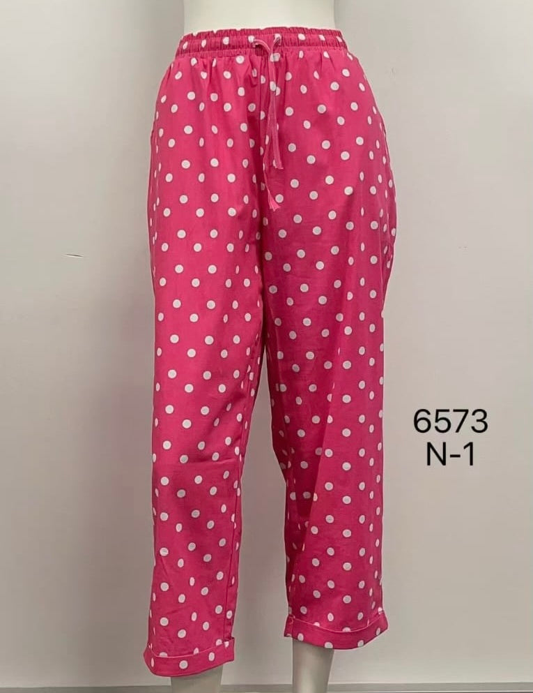 Elastic Waist Drawstring Relaxed Cotton Pants
