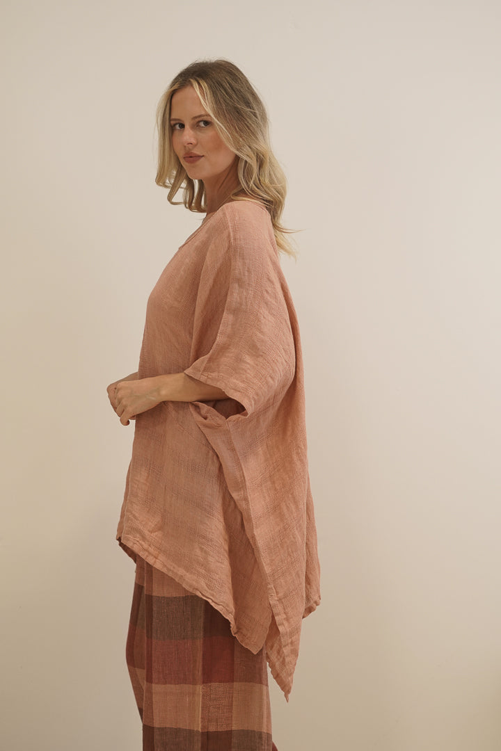 Zeta Top Cameo Brown Check