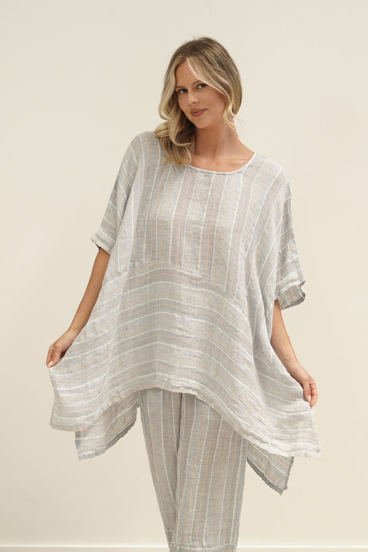 Zeta Top Lemon Sorbet Multi Stripes