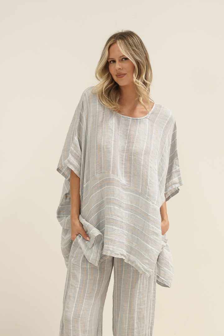 Zeta Top Lemon Sorbet Multi Stripes